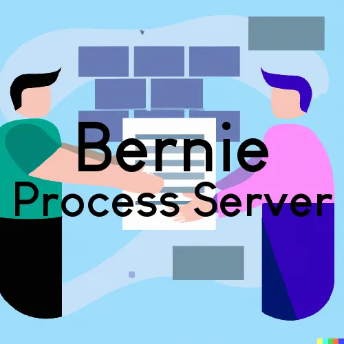 Bernie, MO Process Servers in Zip Code 63822