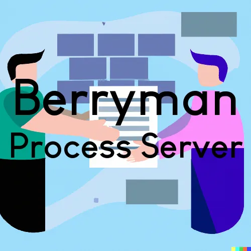 Berryman, MO Process Servers and Courtesy Copy Messengers