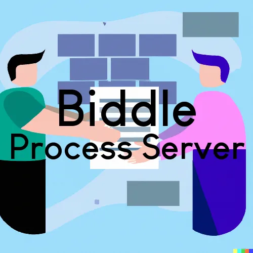 Biddle, Montana Process Servers
