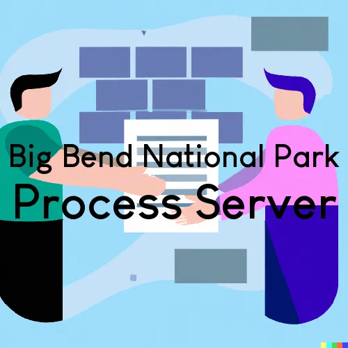 Big Bend National Park, Texas Process Servers and Field Agents