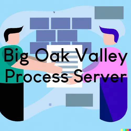 Big Oak Valley, CA Process Servers and Courtesy Copy Messengers