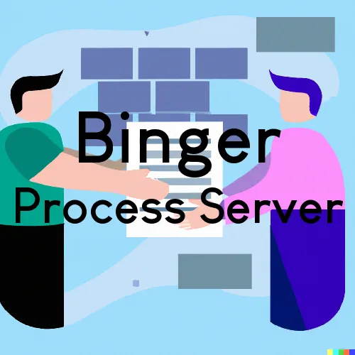 Binger, OK Process Server, “Chase and Serve“ 