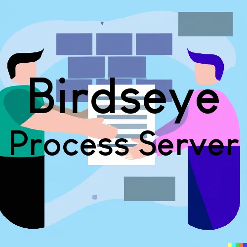 Birdseye, IN Process Servers and Courtesy Copy Messengers