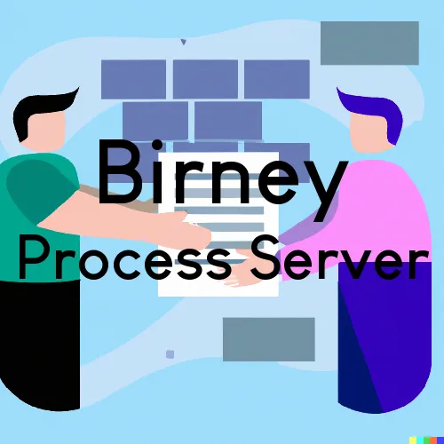 Birney, MT Process Servers and Courtesy Copy Messengers