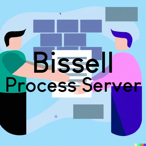 Bissell, IL Process Server, “Serving by Observing“ 