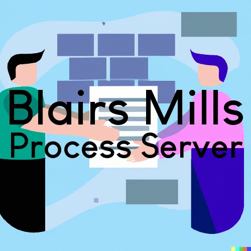 Blairs Mills Process Server, “Rush and Run Process“ 