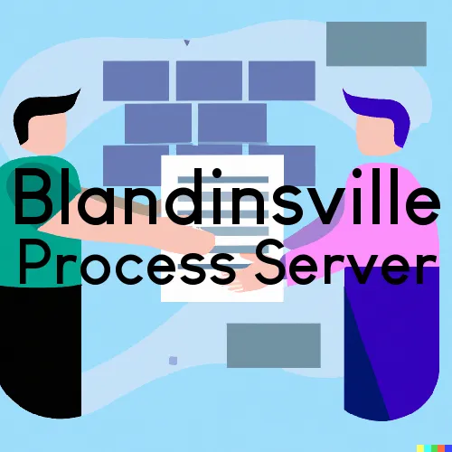 Blandinsville, IL Process Servers in Zip Code 61420