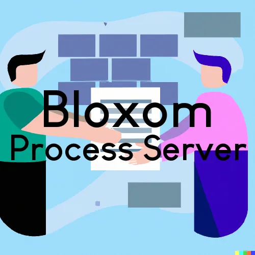 Bloxom, VA Process Servers in Zip Code 23308