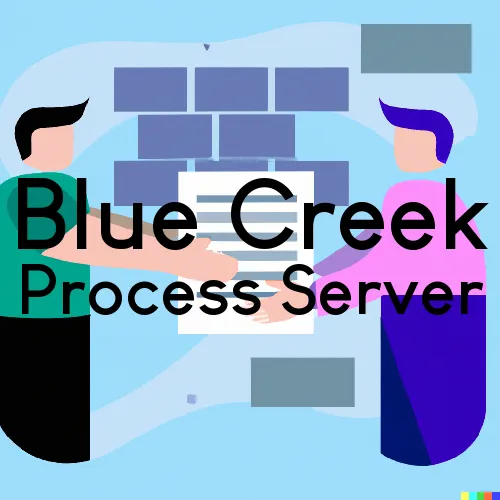 Blue Creek Process Server, “On time Process“ 