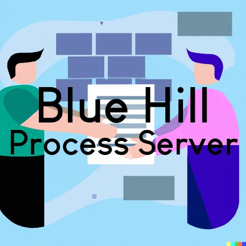 Blue Hill, NE Process Server, “Server One“ 