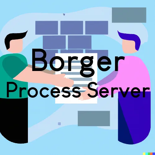Borger, TX Process Servers and Courtesy Copy Messengers