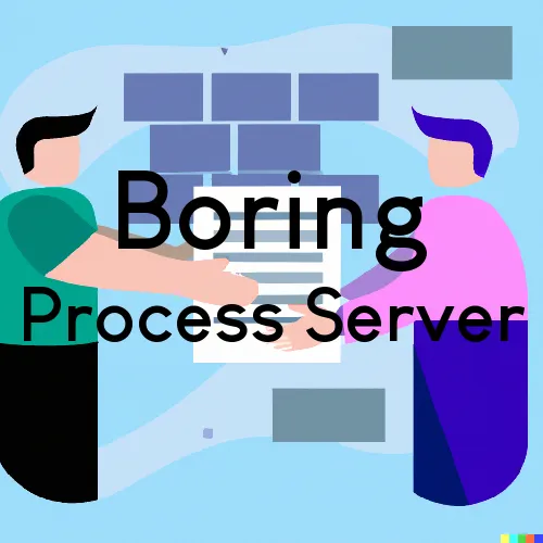 Process Servers in Zip Code 97089 in Boring