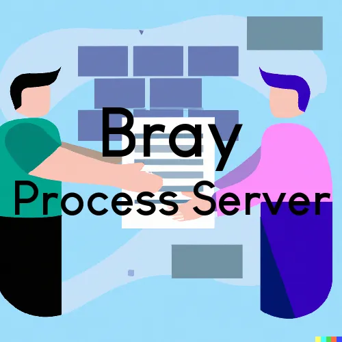 Bray, OK Process Servers in Zip Code 73055