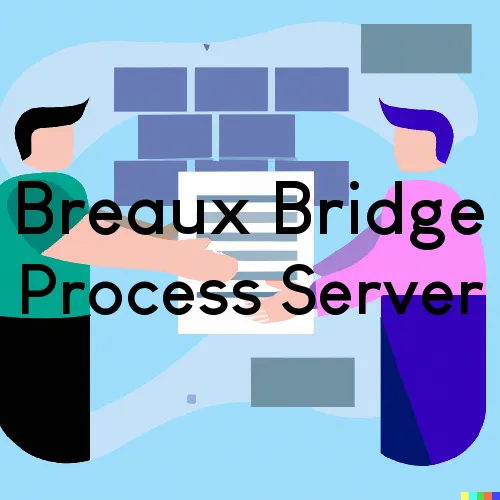 Breaux Bridge, LA Process Servers and Courtesy Copy Messengers