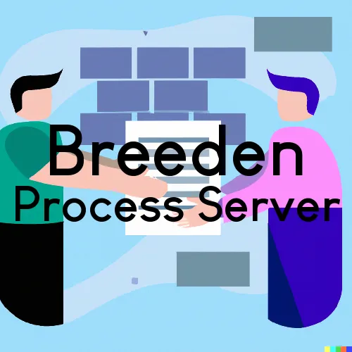 Breeden, WV Process Servers and Courtesy Copy Messengers