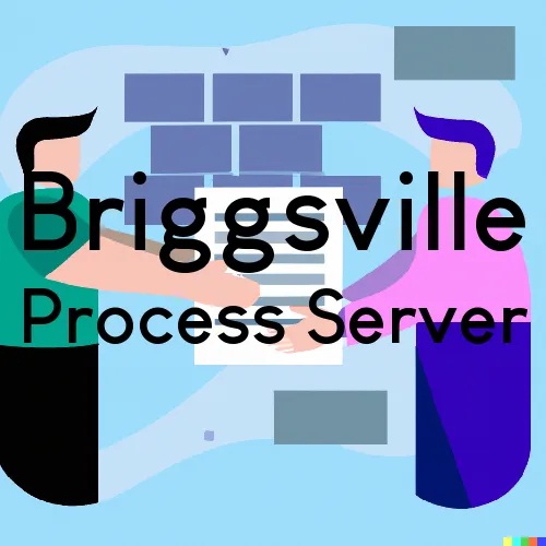 Briggsville Process Server, “Serving by Observing“ 