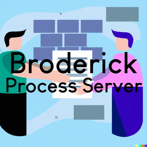 Broderick, CA Process Servers in Zip Code 95605