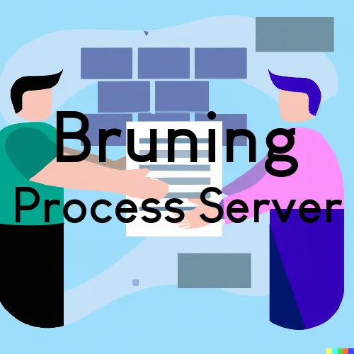 Bruning, NE Process Servers in Zip Code 68322