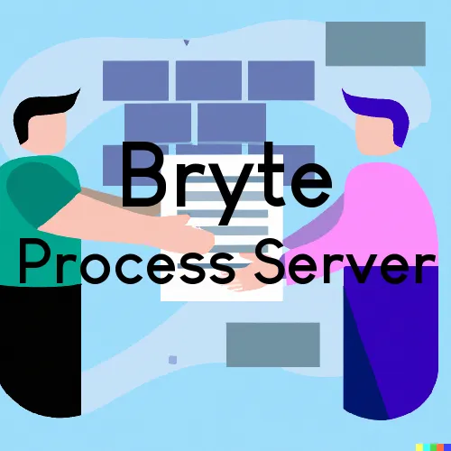 Bryte, California Process Servers
