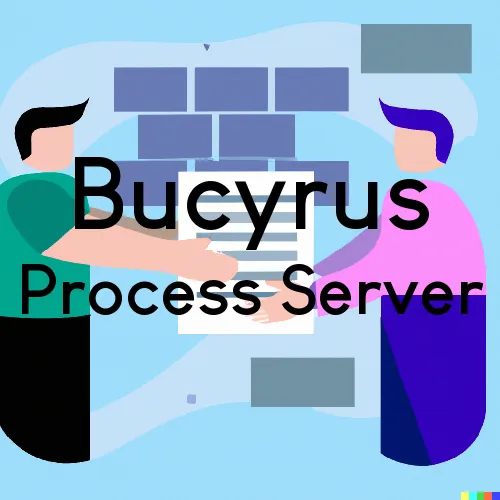 Bucyrus Process Server, “Serving by Observing“ 