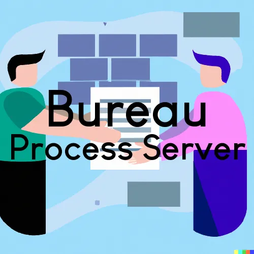 Bureau, IL Process Server, “Serving by Observing“ 