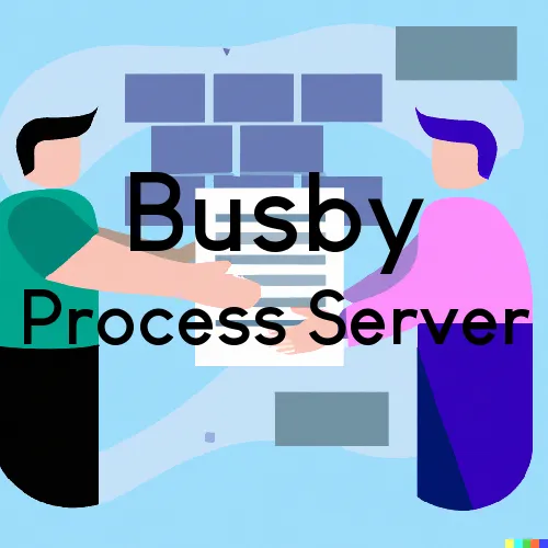 Busby, MT Process Servers in Zip Code 59016