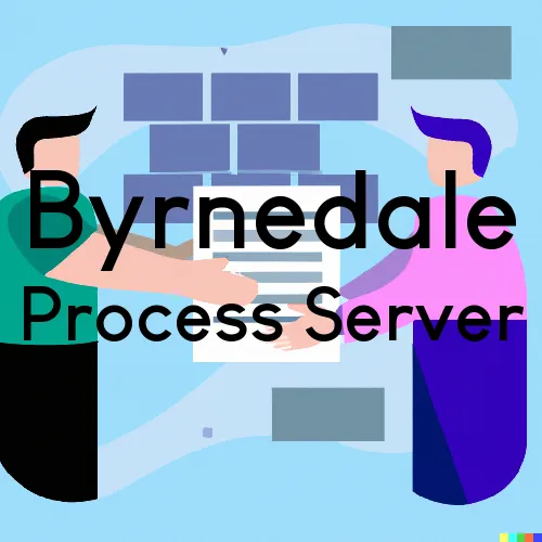 Byrnedale, PA Process Server, “Serving by Observing“