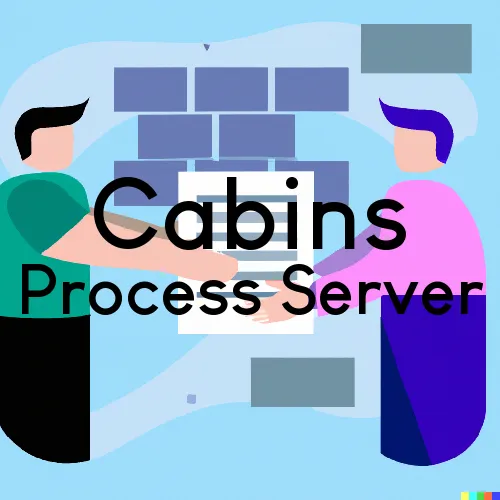 Cabins, WV Process Server, “Serving by Observing“ 