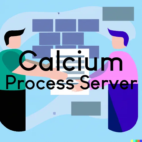 Calcium, NY Process Servers and Courtesy Copy Messengers