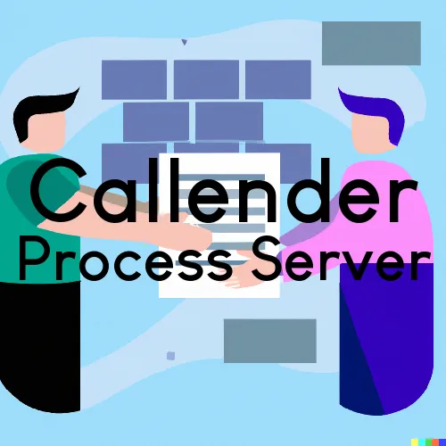 Callender, IA Process Servers and Courtesy Copy Messengers