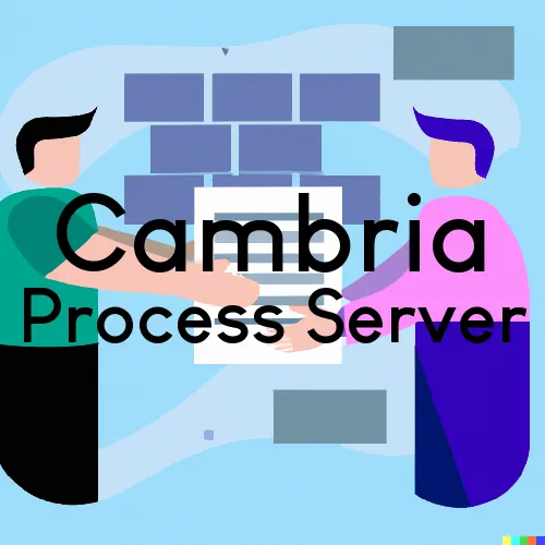 Cambria, WI Process Serving and Delivery Services