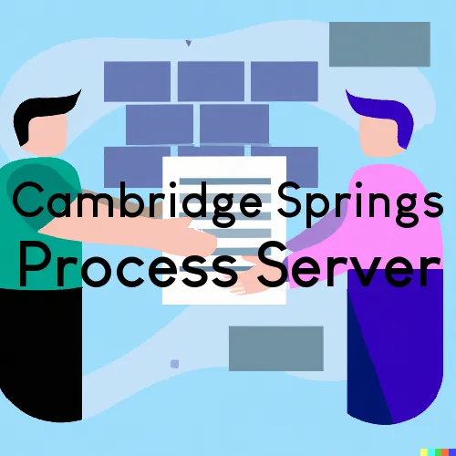 Cambridge Springs, PA Process Server, “Server One“ 