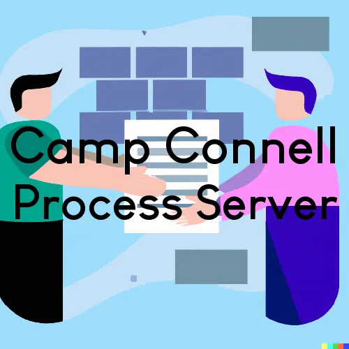 Camp Connell, California Process Server, “Chase and Serve“ 