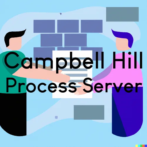 Campbell Hill, IL Process Servers and Courtesy Copy Messengers