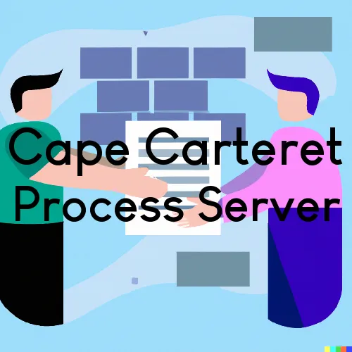 Cape Carteret, NC Process Servers in Zip Code 28584