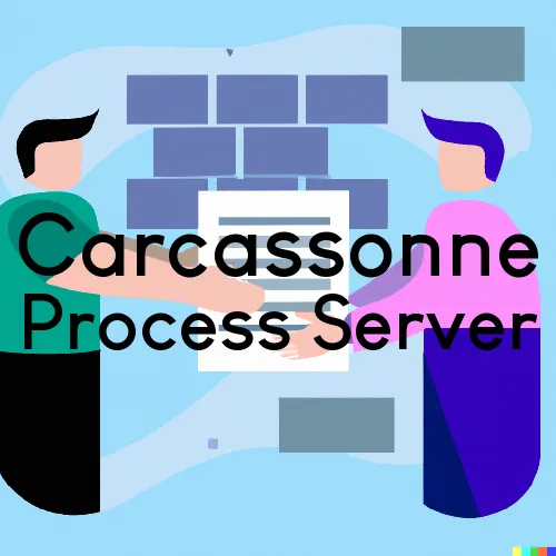 Carcassonne, KY Process Servers in Zip Code 41804