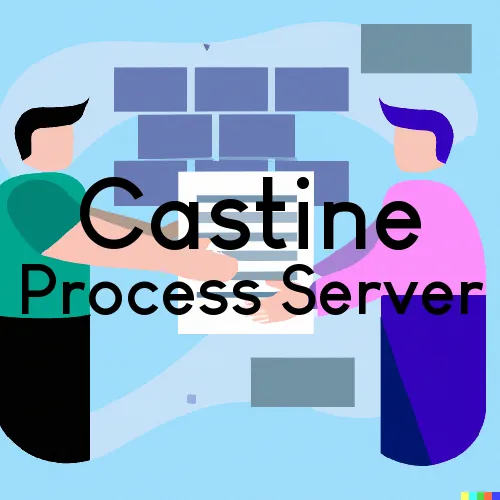 Castine, OH Process Servers and Courtesy Copy Messengers