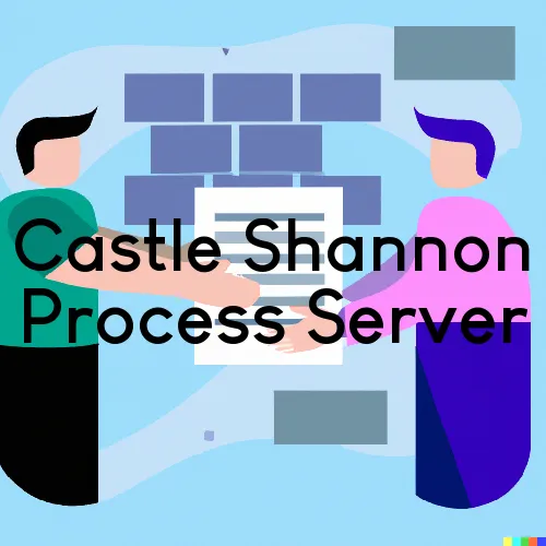 Castle Shannon, PA Process Servers in Zip Code 15234