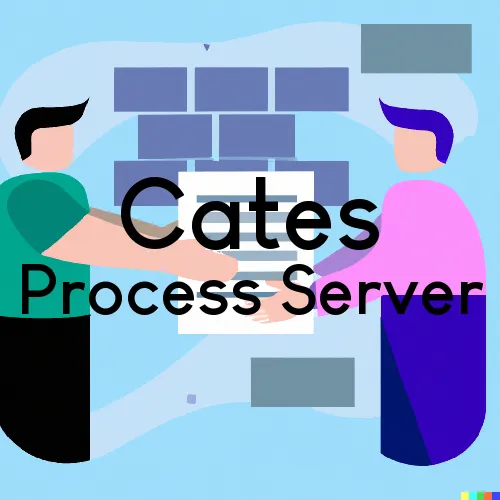 Cates, IN Process Servers and Courtesy Copy Messengers
