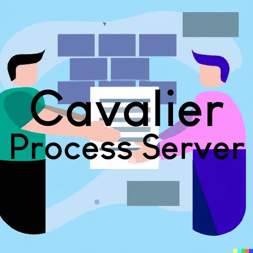 Cavalier Subpoena Process Servers in Zip Code 58220 