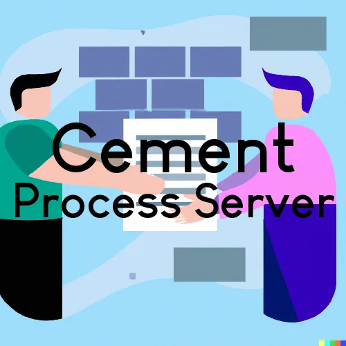 Cement, OK Process Servers in Zip Code 73017