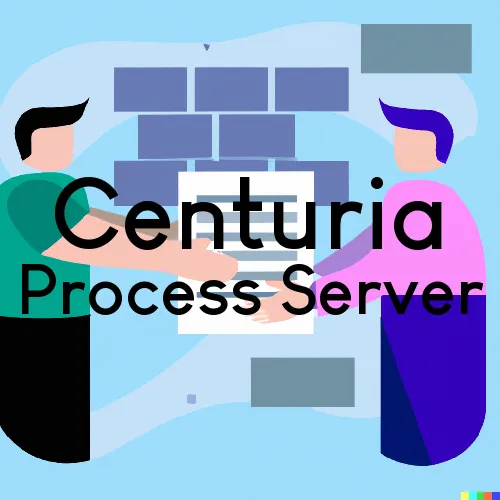Centuria, WI Process Server, “Serving by Observing“ 