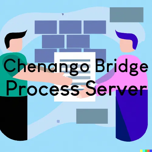 Chenango Bridge, NY Process Servers in Zip Code 13745