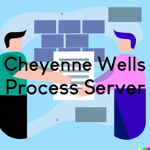 Cheyenne Wells, CO Process Server, “Serving by Observing“ 