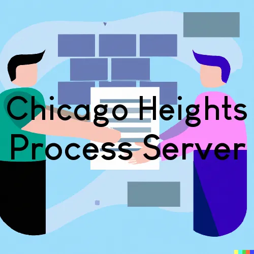 Process Servers in Chicago Heights, Illinois, Zip Code 60411