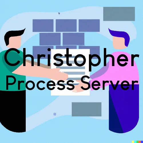Christopher, IL, Zip Code 62822 Process Servers
