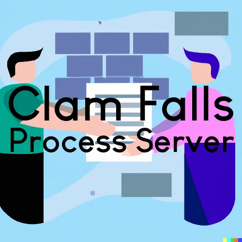 Clam Falls, WI Process Servers in Zip Code 54837