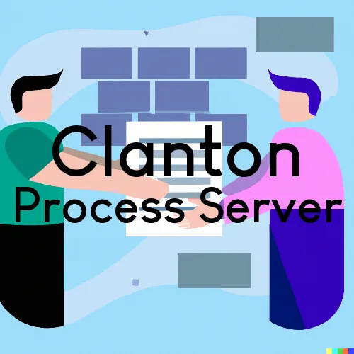 Process Servers in Zip Code Area 35046 in Clanton