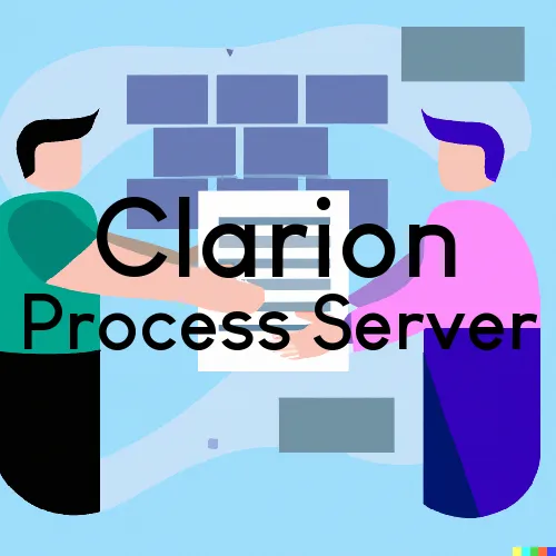 Clarion, Pennsylvania Process Servers