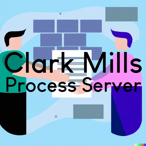 Clark Mills Process Server, “Serving by Observing“ 